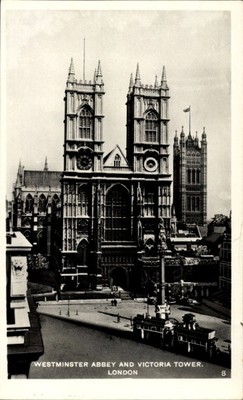 Ak Westminster London City, Westminster Abbey, Victoria Tower,   - 4873923
