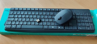 Logitech Wireless Keyboard Mouse MK235 - black - Neuwertig QWERTZ (DE)