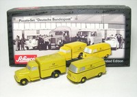 Piccolo-Set Vw Typ 2 Und Hamogag L28 Deutsche Bundespost 1:90 Schuco