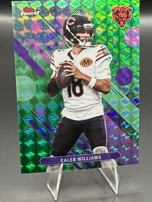 2025 Topps Finest - Common Caleb Williams #50 Green Refractor /75