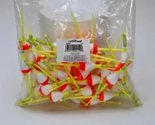 1.5" 1-1/2 inch PEAR Spring Stick Foam Fishing FLOAT Pencil Bobber - 50-Count