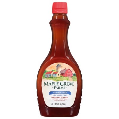 Maple Grove Farms Syrup, Sugar 24 Fl Oz (Pack of 1), Free Syrup
