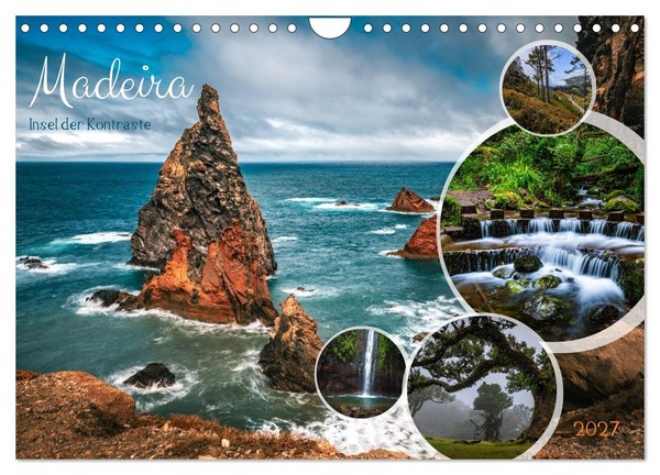 Madeira - Insel Der Kontraste (Wandkalender 2027 Din A4 Quer), Calvendo Monatska-image