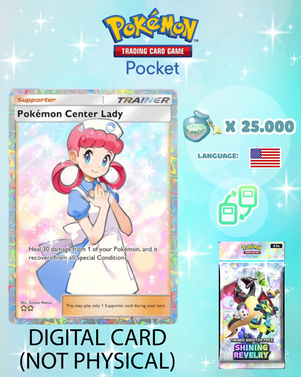 Pokemon TCG Pocket - Pokmon Center Lady Full Art Card (English)