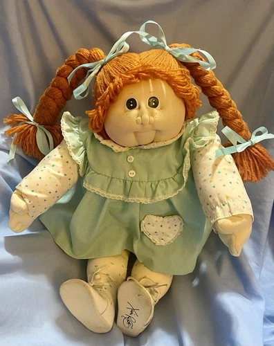 1982 Cabbage Patch Little  People Soft Sculpture Doll Red Hair