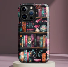 Book Lover's Cute Bookshelf Cell Phone Case #3 fits selected iPhone® & Samsung®