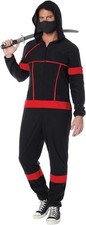 Ninja Men Women Costume Jumpsuit Outfit 5221 172 Halloween Size Large