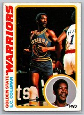 1978-79 Topps Basketball #12 E.C. Coleman Golden St. Warriors VG Vintage