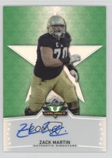 2014 Leaf Valiant Base Auto Green Zack Martin #BA-ZM2 Auto 0n64