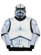 Star Wars Stormtrooper Zip Hoodie Youth Large Costume Graphic Hooded