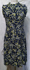 New TOMMY HILFIGER Size 8 Floral-Print Round-Neck Dress Allover Floral Print