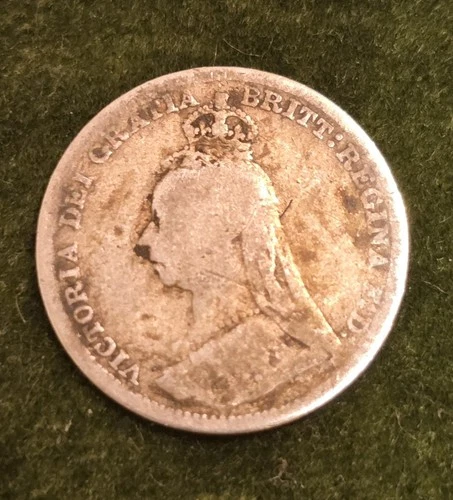 1890 Victoria Threepence — photo from another recent sale