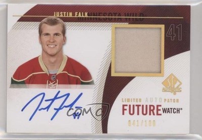 2010 SP Authentic Future Watch Limited Justin Falk RPA Rookie Patch Auto RC 0q3