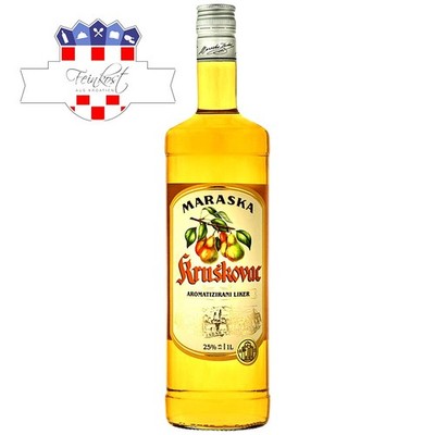 (15,49 EUR/L) Kruskovac Maraska 25% vol 1,0L Birnenschnaps Birne Likör Zadar