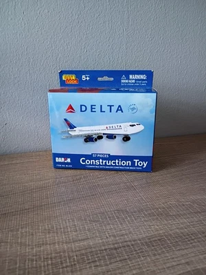 Best Lock Delta Airlines Plane Building Toy Construction Set NEW 57pc - Image 1 of 4