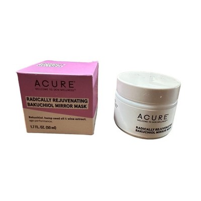 ACURE Radically Rejuvenating Bakuchiol Mirror Mask 1.7 oz. NIB Vegan Retinol Alt