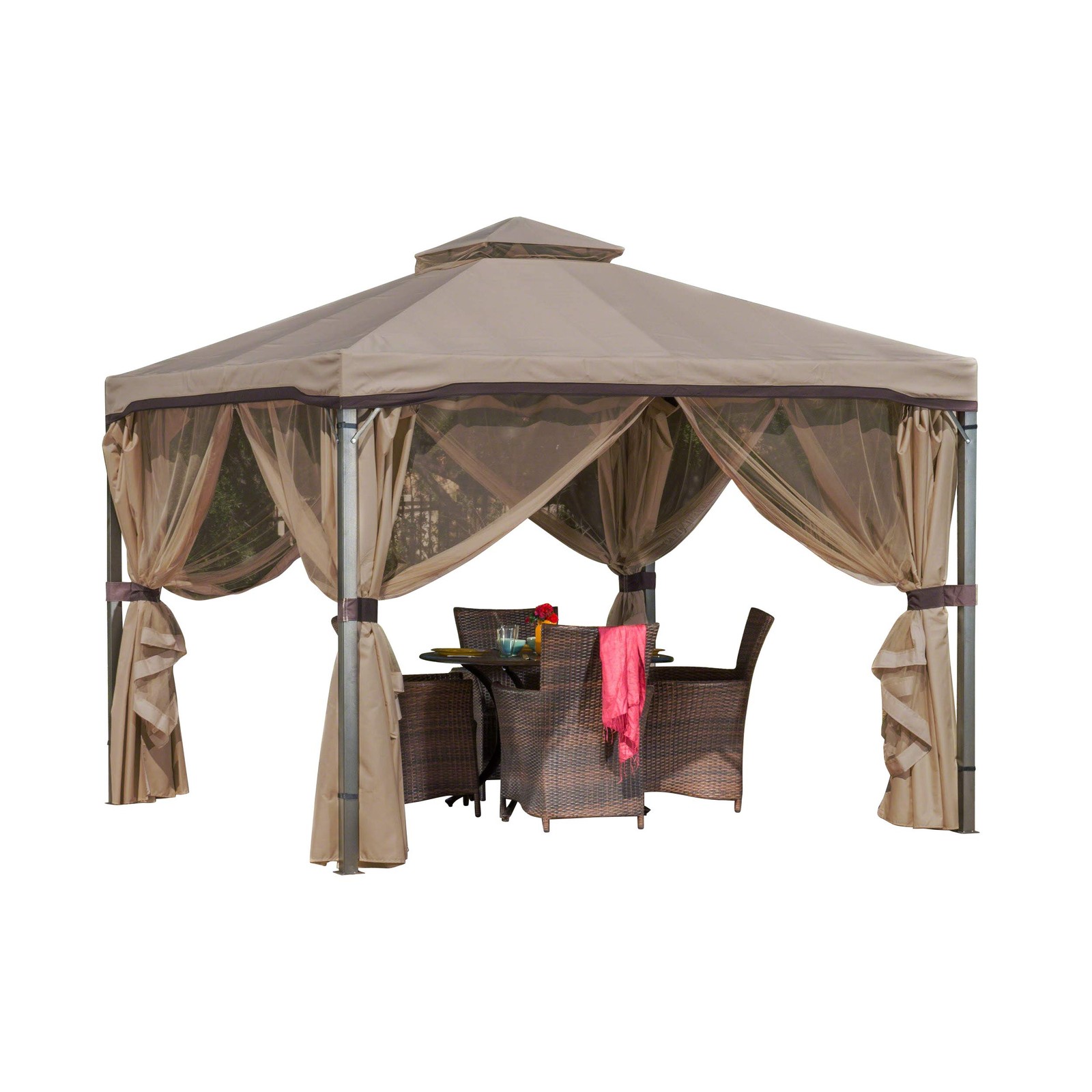 GDFSTUDIO CHRISTOPHER KNIGHT HOME CKH SKYLINE GAZEBO, 294933 - МУСКАТНЫЙ ОРЕХ
