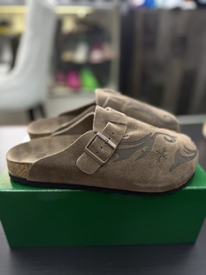 Vale Men's Chocolate Suede Clog Shoes Slip On Valley 100% Authentic Size 8