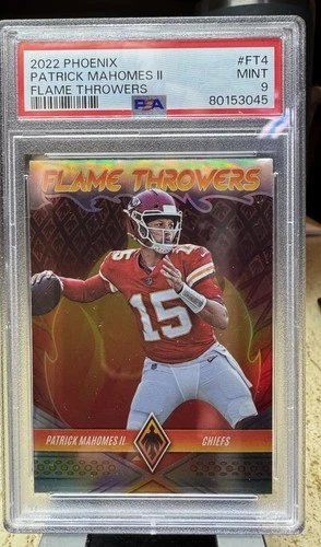 Patrick Mahomes Flame Throwers 2022 Phoenix PSA 9
