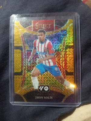 2023-24 Panini Select La Liga - Mezzanine Jhon Solis #149 Gold Prizm /10 (RC)