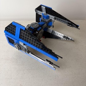 LEGO Star Wars 6206 TIE Interceptor Set TIE Pilot 100% Complete No Box