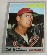 1970 Topps Ted Williams HALL OF FAME  EX/MT Set Break #211