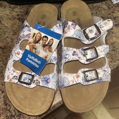 TieffuBbhett-Pantoletten Women s Floral Sandals Nature Comfort Size 6.5 NWT