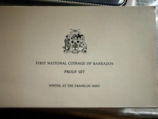 1973 Coin of Barbados Silver Coin Set with 2 Sterling Silver Coins