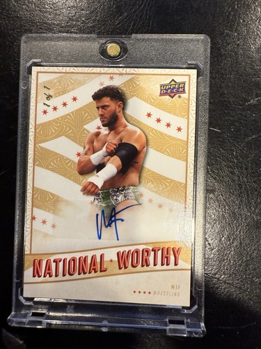 2025 Upper Deck National Worthy Auto Full Set #1/1 One of One NHL, WWE, PWHL - Picture 5 of 9