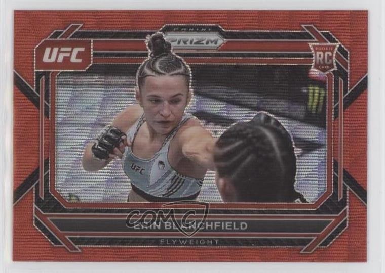 2023 Panini Prizm UFC Ruby Wave Prizm Erin Blanchfield #12 11qd