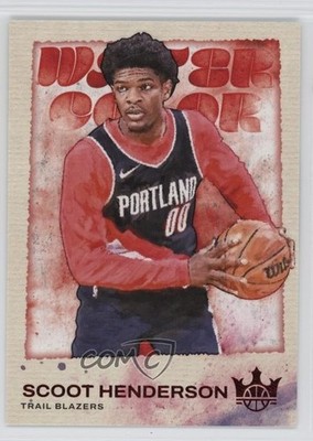 2023 Panini Court Kings Water Color Ruby /149 Scoot Henderson #15 Rookie RC 1uw6