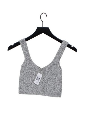 Wilfred Damen Pullover XS weiß Viskose mit Nylon, Elasthan V-Ausschnitt Weste