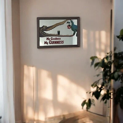 Espejo pequeño con marco de madera Guinness 'My Goodness' 33 cm X 23 cm | Espejo de pub