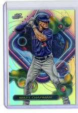 2023 Topps Chrome Cosmic MATT CHAPMAN #41 BASE SILVER REFRACTOR SP BLUE JAYS