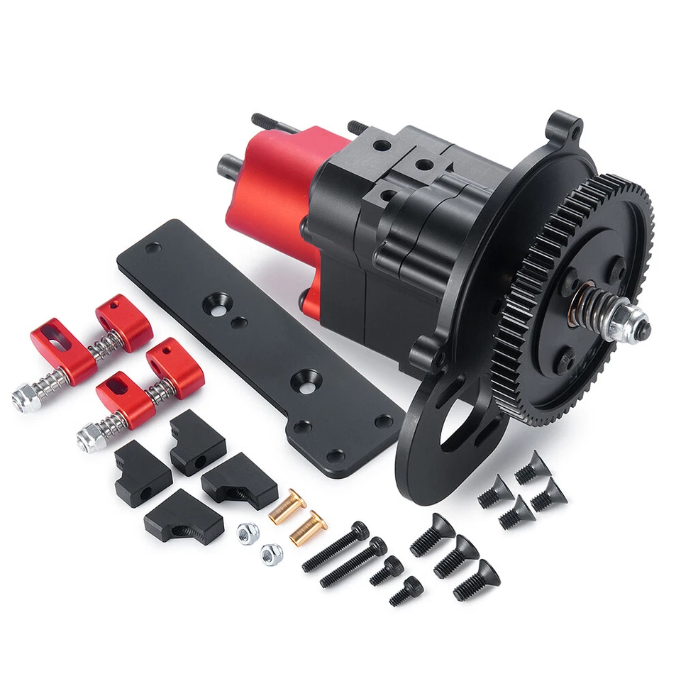 Metal Cutoff Gearbox 2 Speed Transmission for 1/10 Axial SCX10 RC Crawler Car - Image 3 of 4