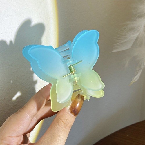 Gradient Hair Clip Matte Barrette New Butterfly Hair Claw Clip Women - Picture 12 of 32
