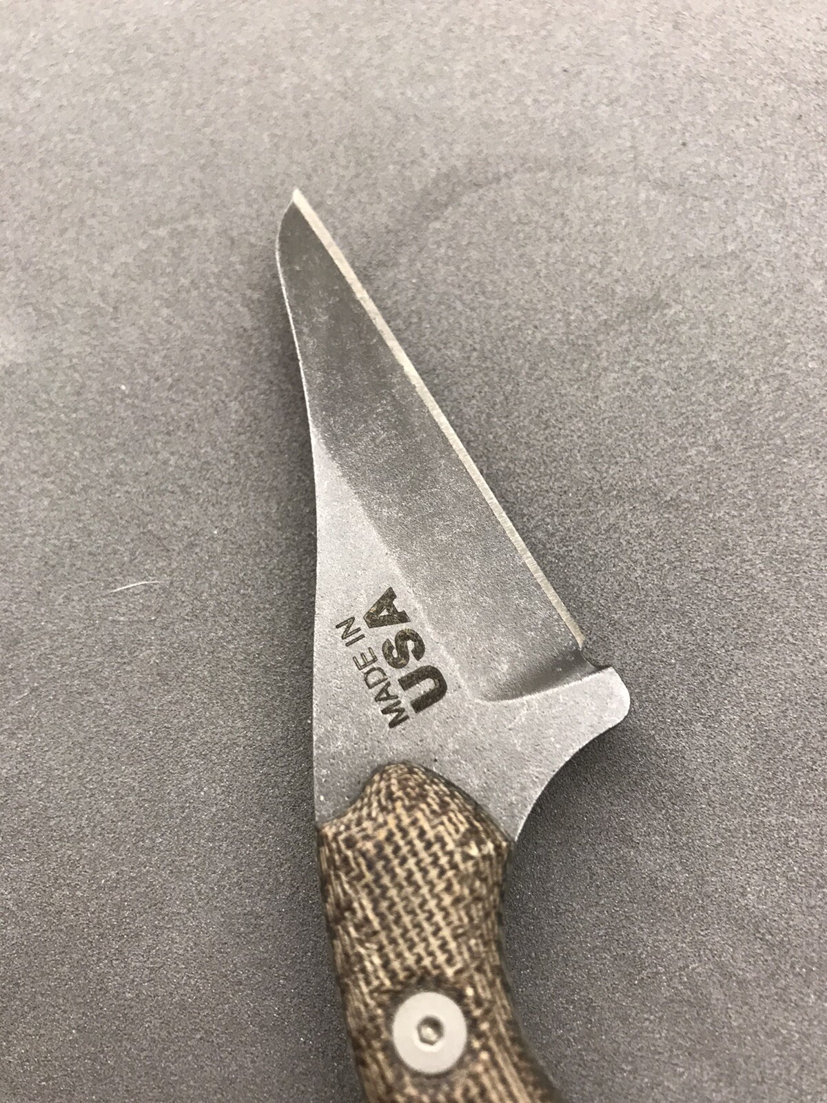 Tops Knives Poker Fixed Blade Micarta Kydex Sheath Karambit Ring USA