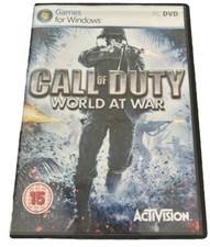 Call Of Duty World At War Box For Pc And X-Box 360