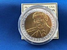 US MEDAL PRESIDENTS OF USA - WOODROW WILSON - 40mm - 28g     (K10/30)