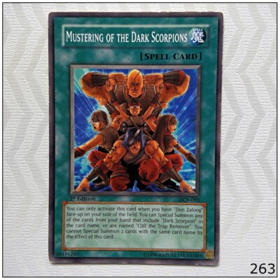 Mustering of the Dark Scorpions - DCR-093 - Common 1st Edition Yugioh