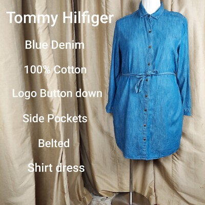 white christmas dresses Tommy Hilfiger Lana Midi Shirt Dress main image 1