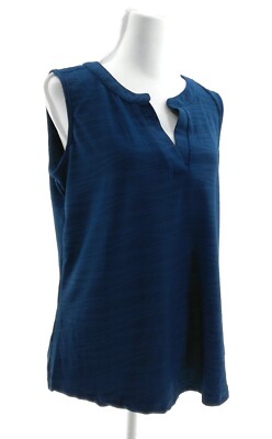 Stem & Vine Womens Blouse Sleeveless Sleeve V Neck Pullover Size Medium