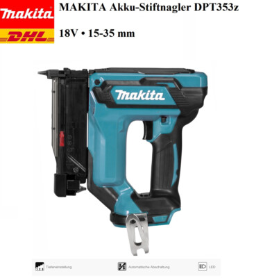 Akku-Stiftnagler DPT353z 18V   15-35 mm Stiftnagler für punktgenaue Arbeit NEU!