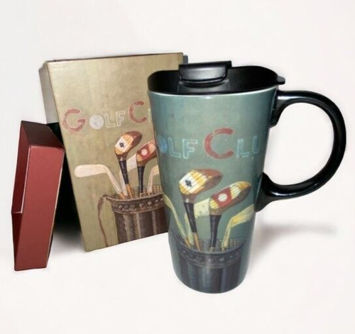 Golf Large Coffee Beer Mug w/ Box Father's Day Gift Golfing Present Novelty NEW