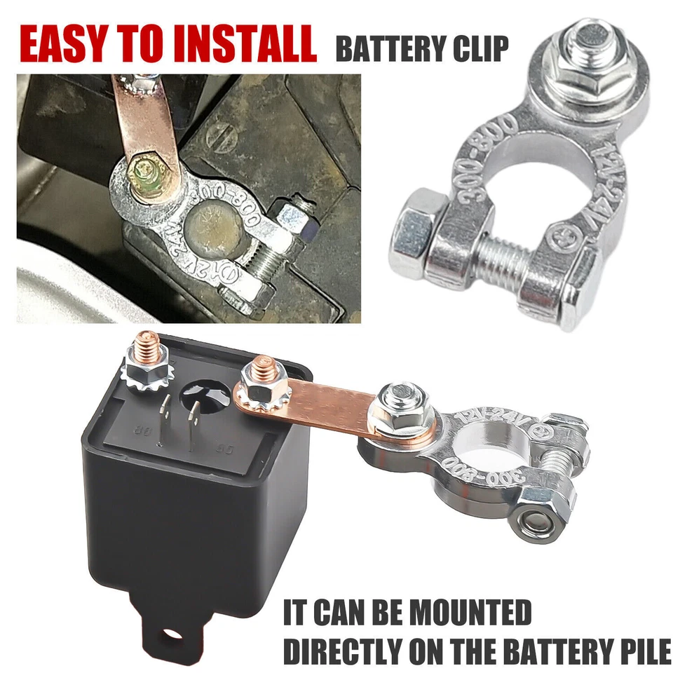 Controle remoto duplo carro controle remoto sem fio interruptor de desconexão de bateria isolador 12V - Imagem 3 de 4