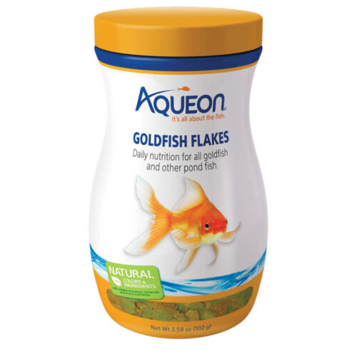 Aqueon Goldfish Flakes 3.59 oz Daily Nutrition for Goldfish and Other Pond Fish - Picture 1 of 5