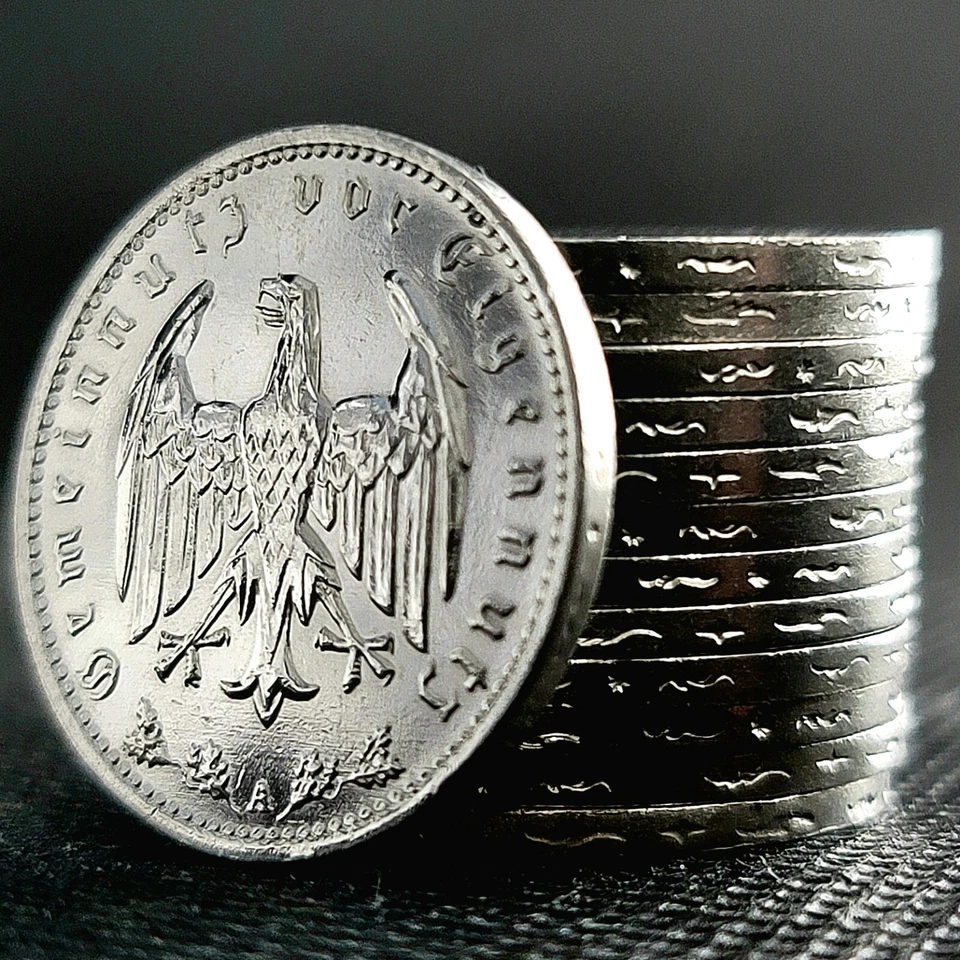 Nazi Germany 1 Mark *Beautiful* Genuine WW2 Third Reich 1 Reichsmark Coin - Image 3 of 4