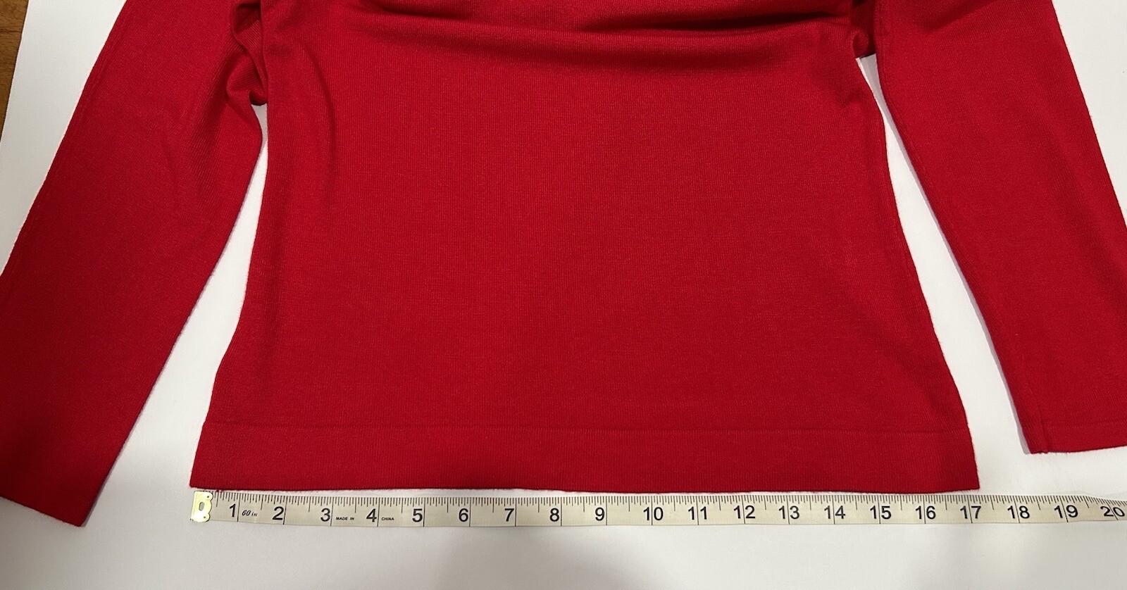 Notations Womens Long Sleeve Ruby Red Sweater Sat… - image 8