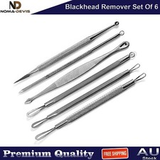 6 PCS Set Blackhead Remover Comedone Spot Acne Extractor Pimple Remover Tools