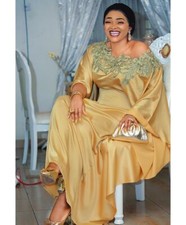 African Clothing Maxi Dress Women Dashiki Ankara Gown Dubai Muslim Abaya Kaftan